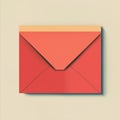 Colorful envelope on a light background Royalty Free Stock Photo