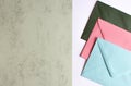 Colorful envelopes background