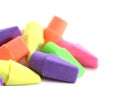 Colorful erasers Royalty Free Stock Photo