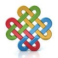 Colorful eternal knot