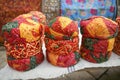 Colorful ethnic Rajasthan turbans.
