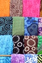 Colorful ethnic scarves