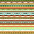 Colorful ethnic seamless pattern design Royalty Free Stock Photo