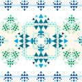 Colorful ethnic seamless pattern design Royalty Free Stock Photo