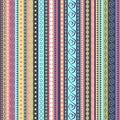 Colorful ethnic seamless pattern design Royalty Free Stock Photo