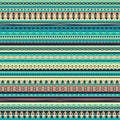 Colorful ethnic seamless pattern design Royalty Free Stock Photo
