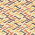 Colorful ethnic tribal chevron repeat pattern design handdrawn. Great for textiles, folk wallpaper, backgrounds, invitations,