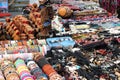 Colorful ethnic trinkets and sundries Royalty Free Stock Photo