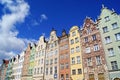 Colorful European Houses, Gdansk Poland Royalty Free Stock Photo