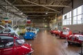 Colorful exotic cars at Lane Motor Museum with the largest collection of vintage European cars, motorcycles and bicycles