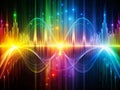A Colorful Exploration of the Electromagnetic Spectrum Visualizing Sound Waves and Their Interaction with Light