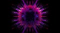 a colorful explosion background on a black background. Royalty Free Stock Photo