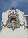 The colorful exterior terra cotta ornamentation on the historic Childs Restaurants building