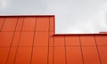 Colorful exterior wall of a contemporary commercial style
