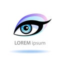 Eye icon Vector illustration Royalty Free Stock Photo