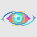 Colorful eye logo Royalty Free Stock Photo