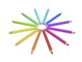 Colorful eye pencils Royalty Free Stock Photo