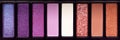 Colorful eye shadow palette banner Royalty Free Stock Photo