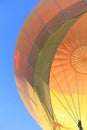 Colorful fabric dome of Hot Air Balloon Royalty Free Stock Photo