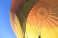 Colorful fabric dome of Hot Air Balloon Royalty Free Stock Photo