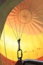 Colorful fabric dome of Hot Air Balloon Royalty Free Stock Photo