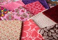 Colorful fabrics Royalty Free Stock Photo
