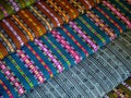 Colorful fabrics and carpets Royalty Free Stock Photo