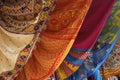 Fabrics for sale in Dubai, United Arab Emirates Royalty Free Stock Photo