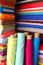 Colorful fabrics Royalty Free Stock Photo
