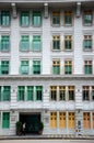 Colorful facade of the Old Hill Street Police Station in Singapore Royalty Free Stock Photo