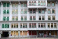 Colorful facade of the Old Hill Street Police Station in Singapore Royalty Free Stock Photo