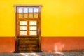 Colorful facade of an old traditional Spanish house Royalty Free Stock Photo