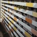 Colorful Facade of a Public Housing Apartment Block In Singapore