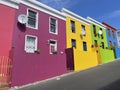 Colorful facades in Bo Kaap Cape Town Royalty Free Stock Photo