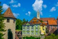 Colorful facades of houses in the german city meersburg...IMAGE Royalty Free Stock Photo