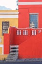 Colorful facades of old houses in Bo Kaap area, Cape Town Royalty Free Stock Photo