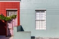 Colorful facades of old houses in Bo Kaap area Royalty Free Stock Photo