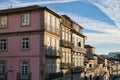 Colorful facades of old houses in Porto. Royalty Free Stock Photo