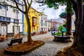 Colorful facades in the streets of the old town of San cristobal Tenerife