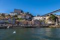 Colorful Facades of Typical Houses on the Bank of the River Dour Royalty Free Stock Photo