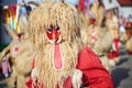 Colorful face of Kurent, Slovenian traditional mask, carnival time Royalty Free Stock Photo