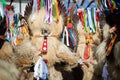 Colorful face of Kurent, Slovenian traditional mask, carnival time