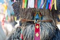 Colorful face of Kurent, Slovenian traditional mask