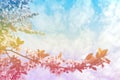 Colorful faded spring background