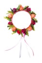 Colorful fake flower crown Royalty Free Stock Photo