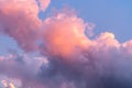 Colorful fall skies with multicolored clouds Royalty Free Stock Photo