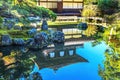 Colorful Fall Water Reflection Ginkakuji Silver Pavilion Temple Kyoto Japan Royalty Free Stock Photo