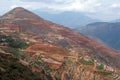 Colorful farmland in dongchuan of china Royalty Free Stock Photo