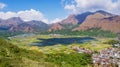 Colorful farmland at Sembalun