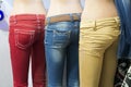 Colorful Fashion Jeans in Store Display